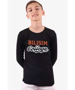 T-shirt Siyah (Sıfır Yaka Uzun Kol)